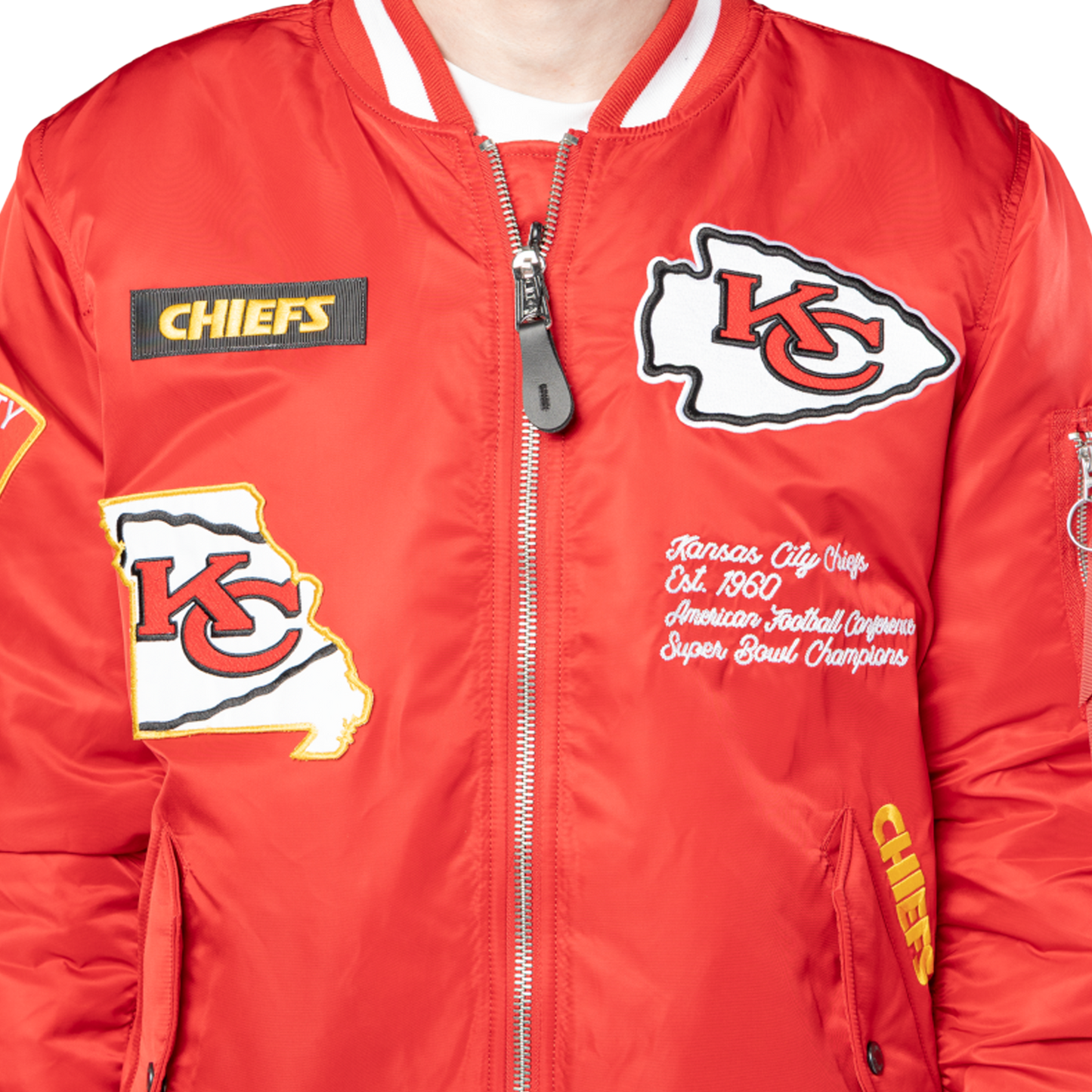 New Era Chiefs Alpha Jacket - Men's - Scarlet/White