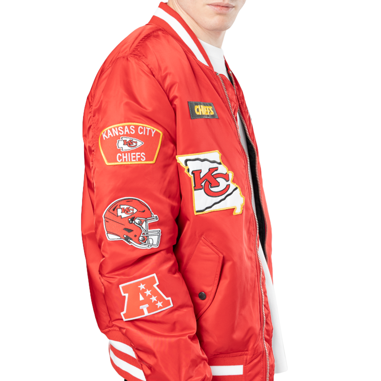 New Era Chiefs Alpha Jacket - Men's - Scarlet/White