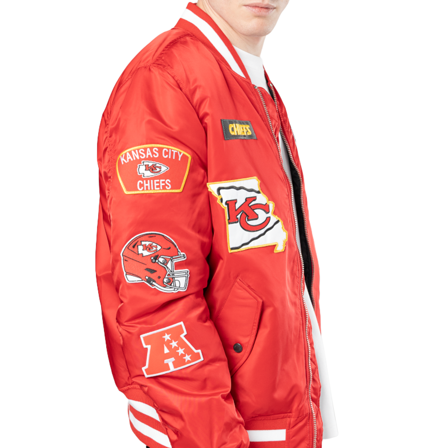 New Era Chiefs Alpha Jacket - Men's - Scarlet/White