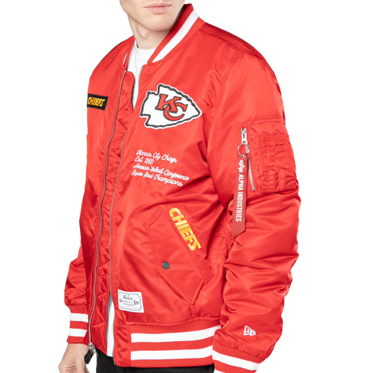 New Era Chiefs Alpha Jacket - Men's - Scarlet/White