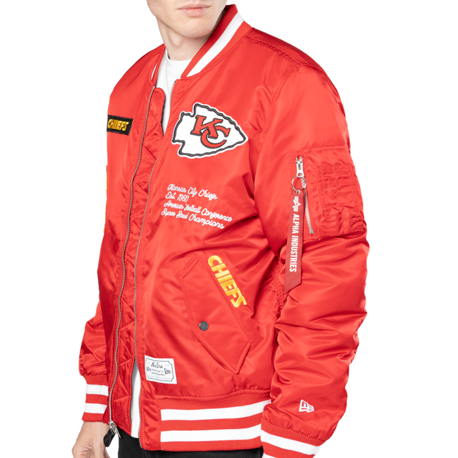 New Era Chiefs Alpha Jacket - Men's - Scarlet/White