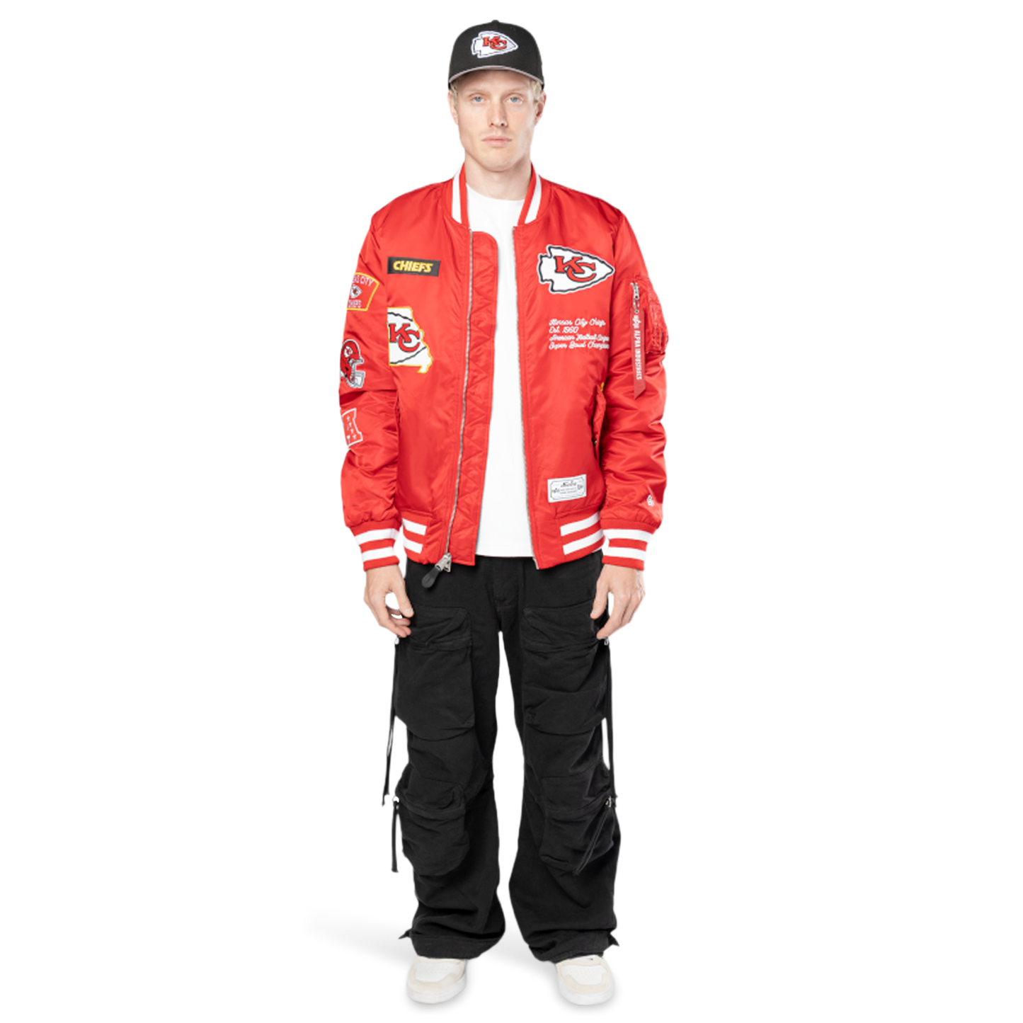 New Era Chiefs Alpha Jacket - Men's - Scarlet/White