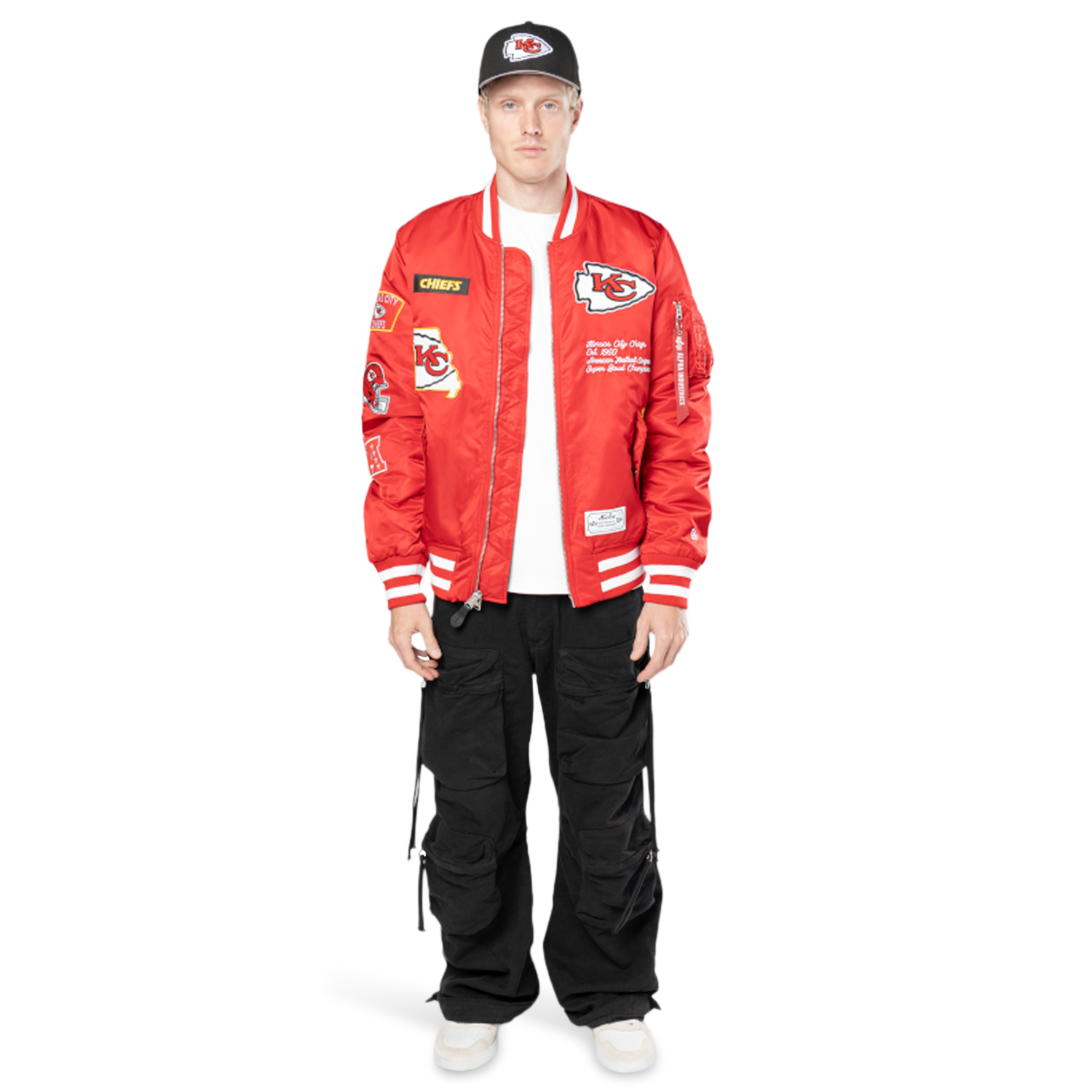 New Era Chiefs Alpha Jacket - Men's - Scarlet/White