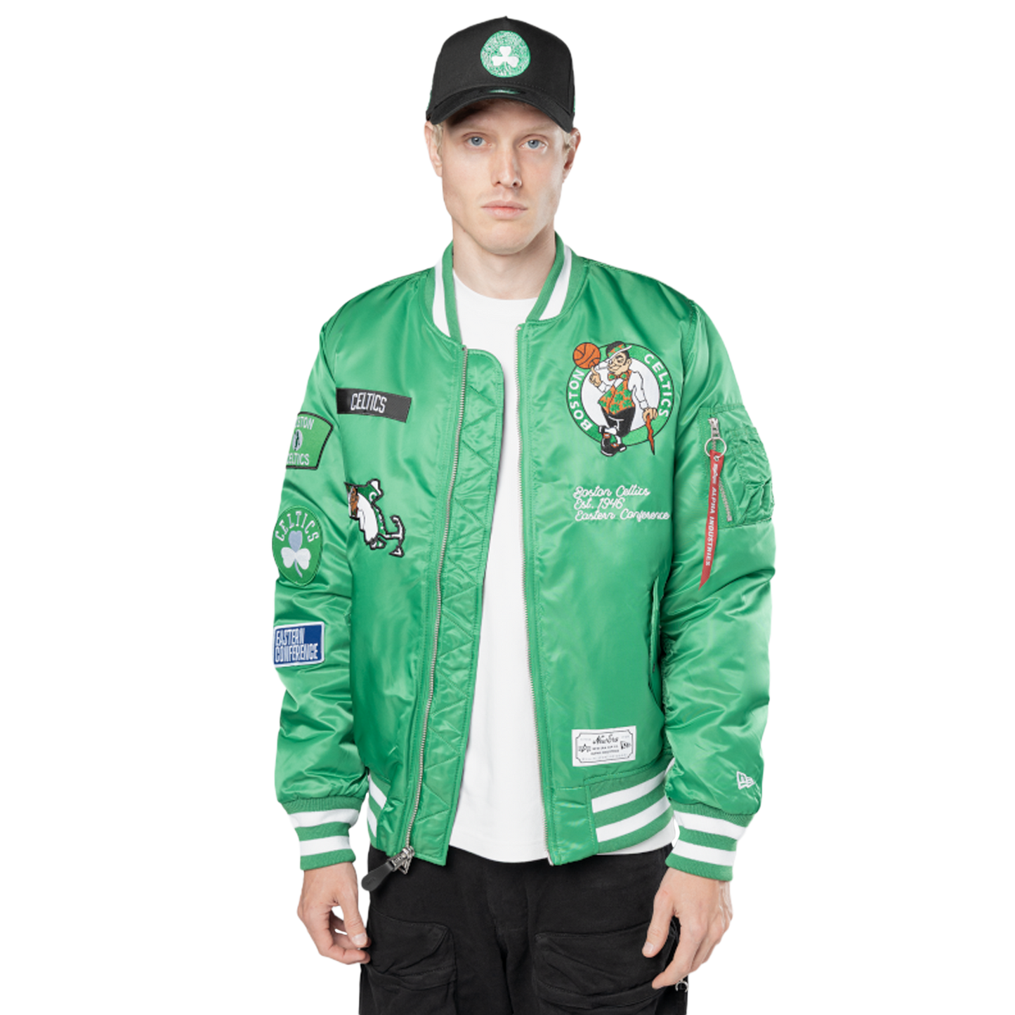 New Era Celtics Alpha Jacket - Men's - Kelly Green/White