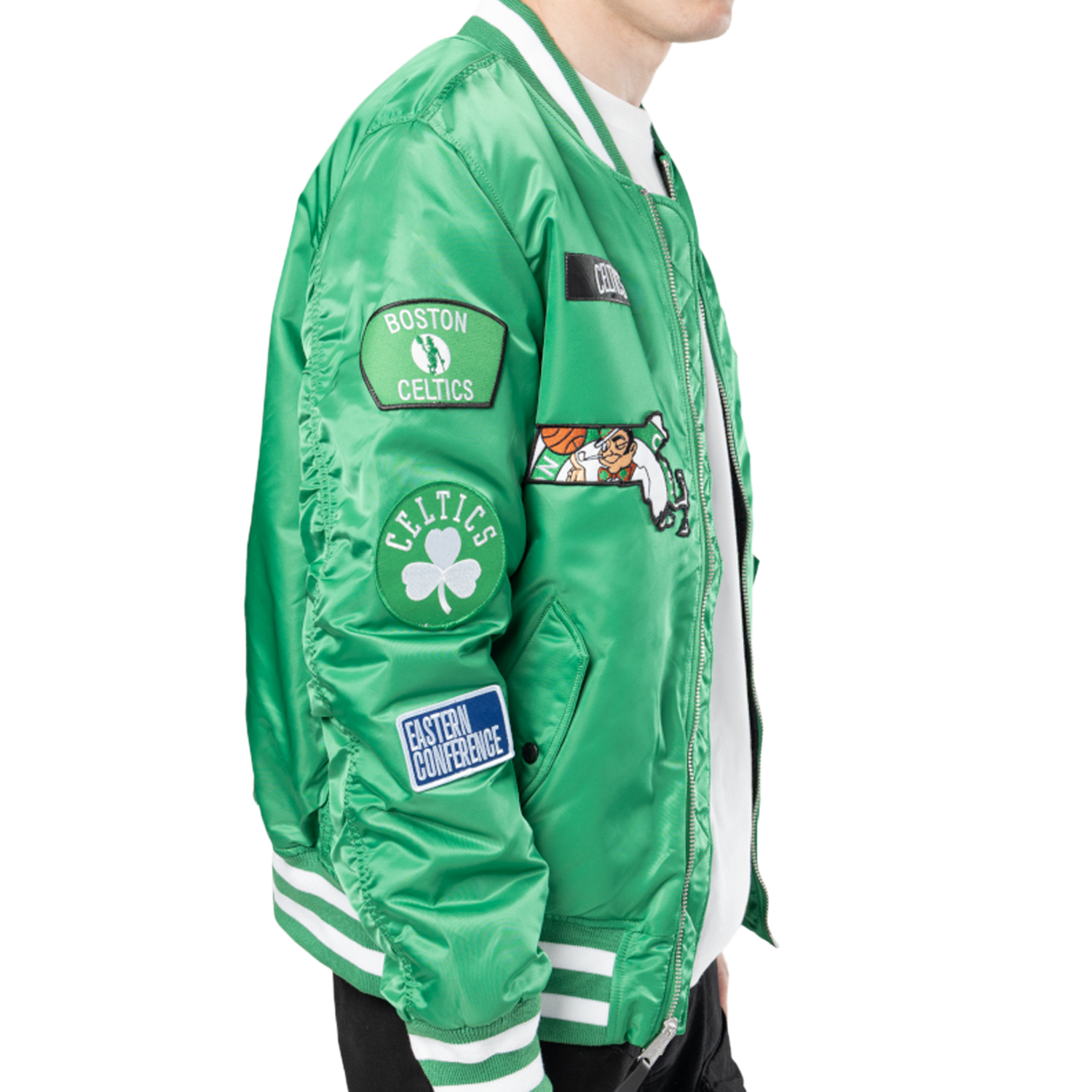 New Era Celtics Alpha Jacket - Men's - Kelly Green/White