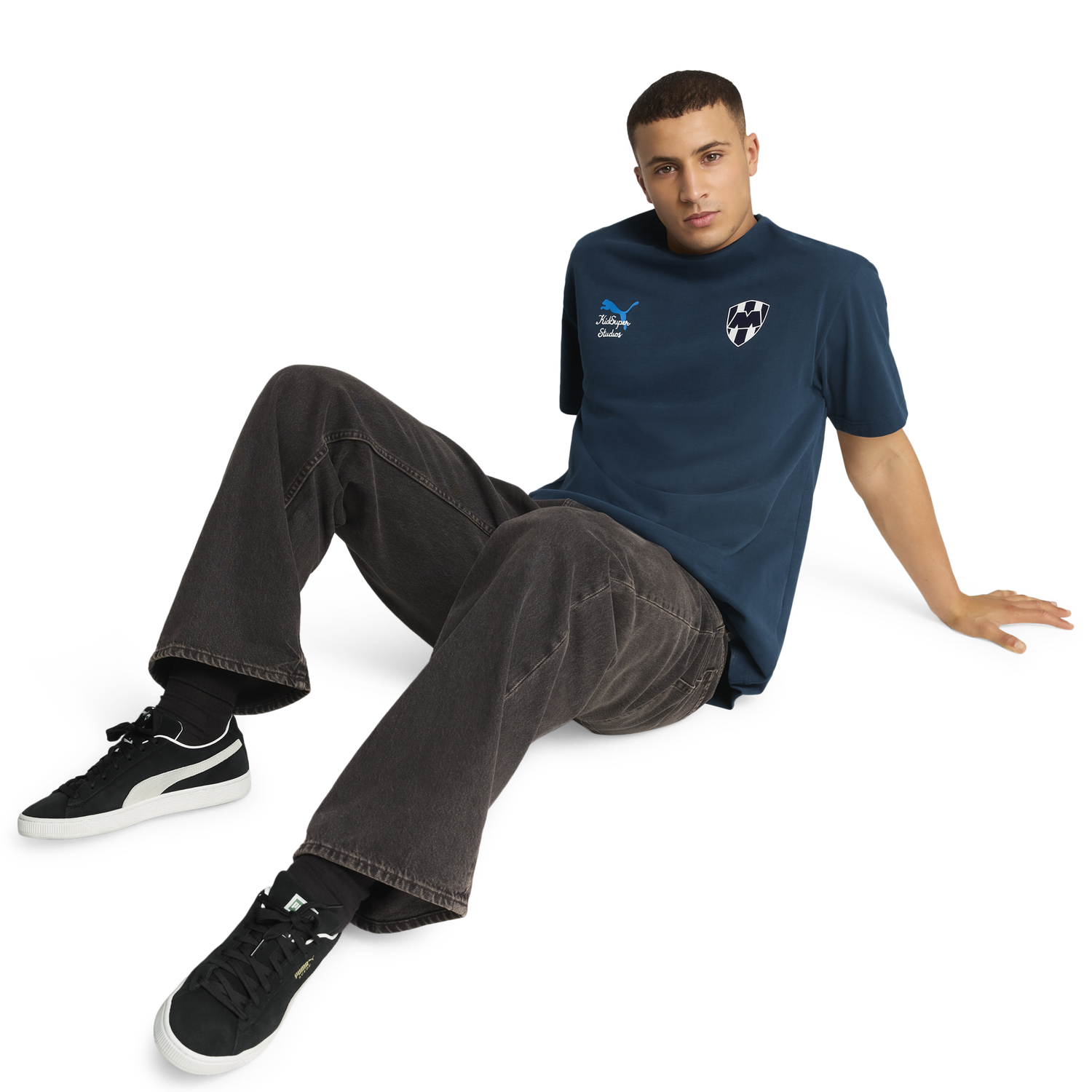 PUMA Kidsuper Mty Graphic Tee - Men's - Deep Navy/Puma White