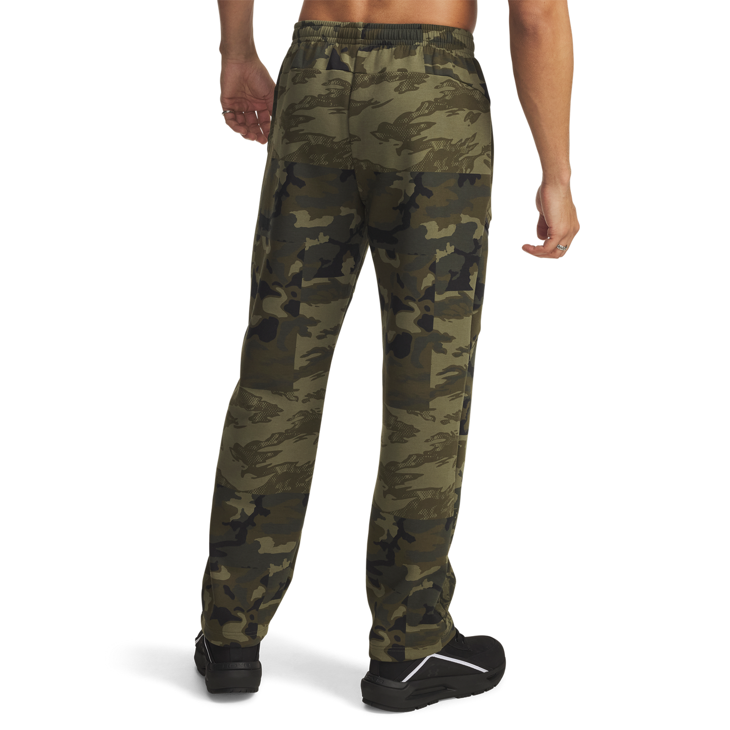 Under Armour Unstoppable Fleece Camo Pants - Men's - Black/Marine Od Green