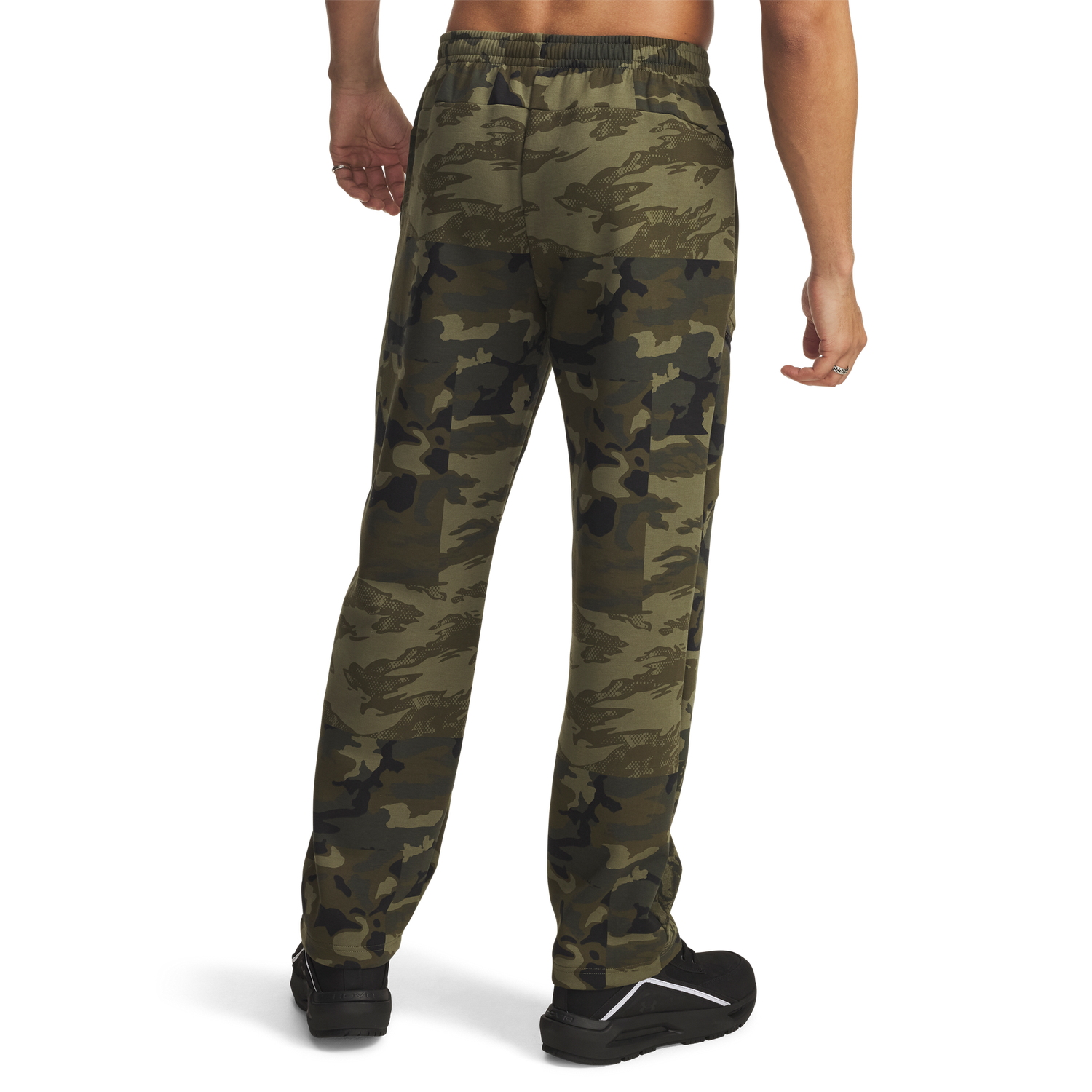 Under Armour Unstoppable Fleece Camo Pants - Men's - Black/Marine Od Green