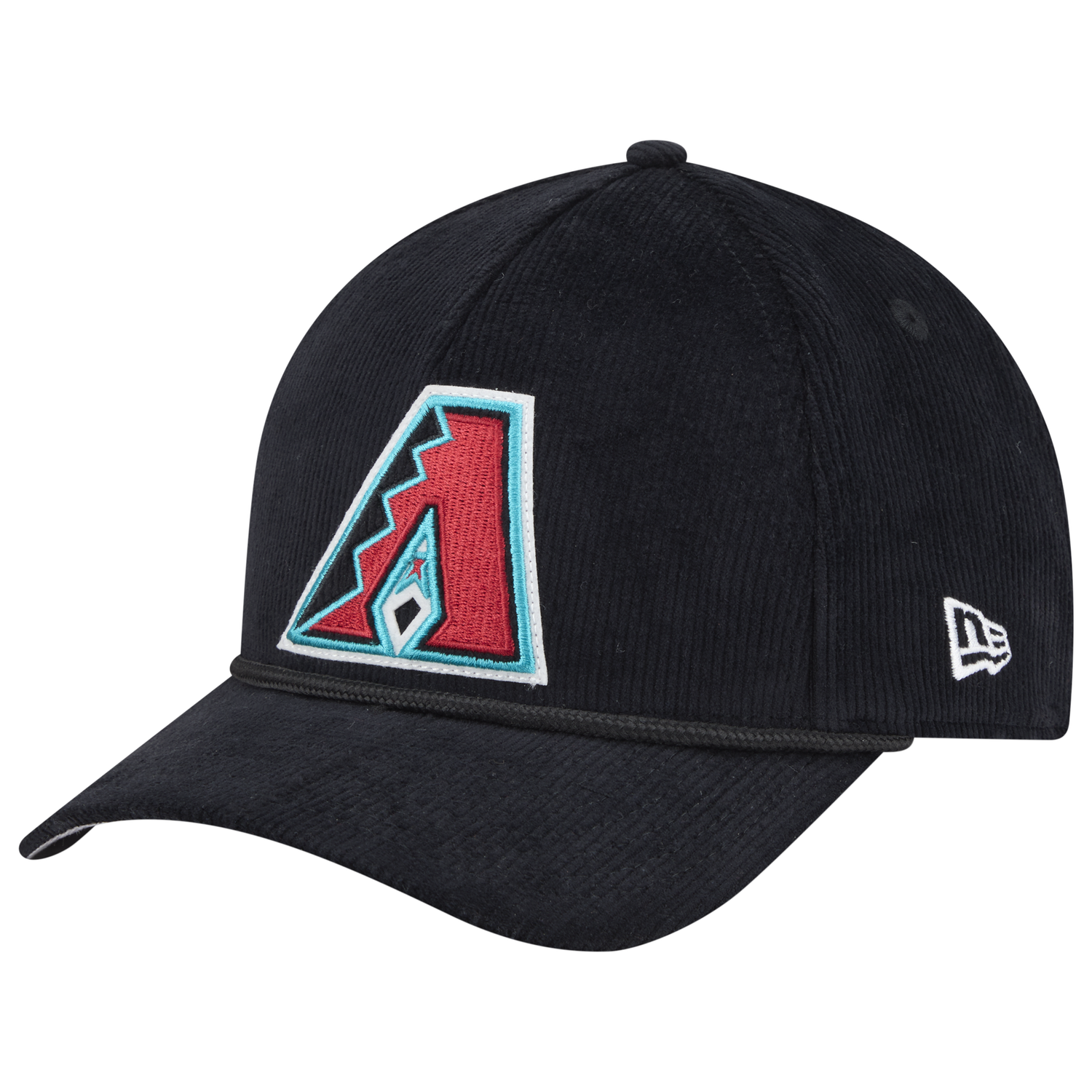 New Era Diamondbacks 9FORTY MC A-Frame Cord Cap - Men's - Black/Black