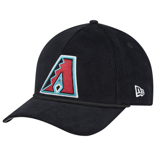 New Era Diamondbacks 9FORTY MC A-Frame Cord Cap - Men's - Black/Black