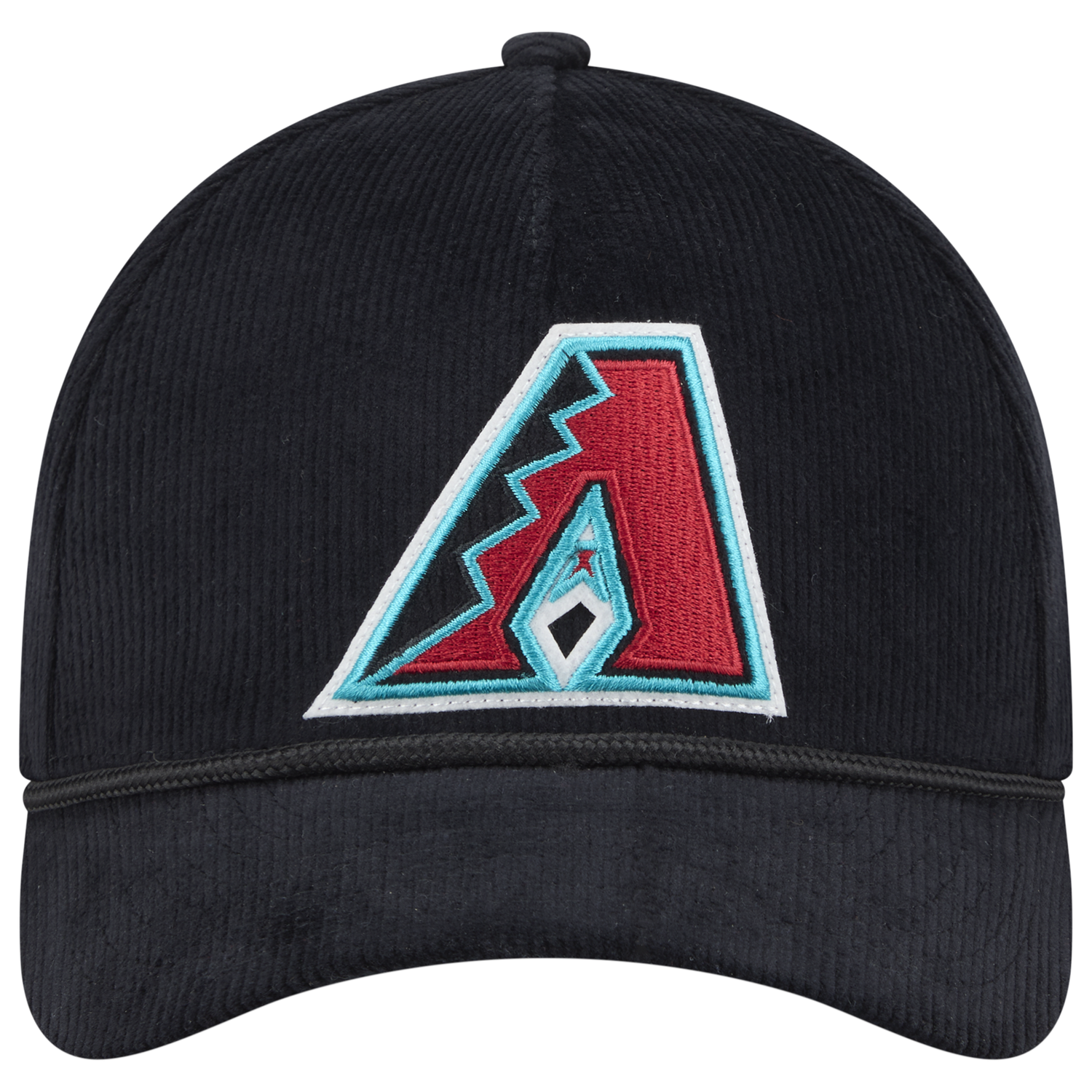 New Era Diamondbacks 9FORTY MC A-Frame Cord Cap - Men's - Black/Black