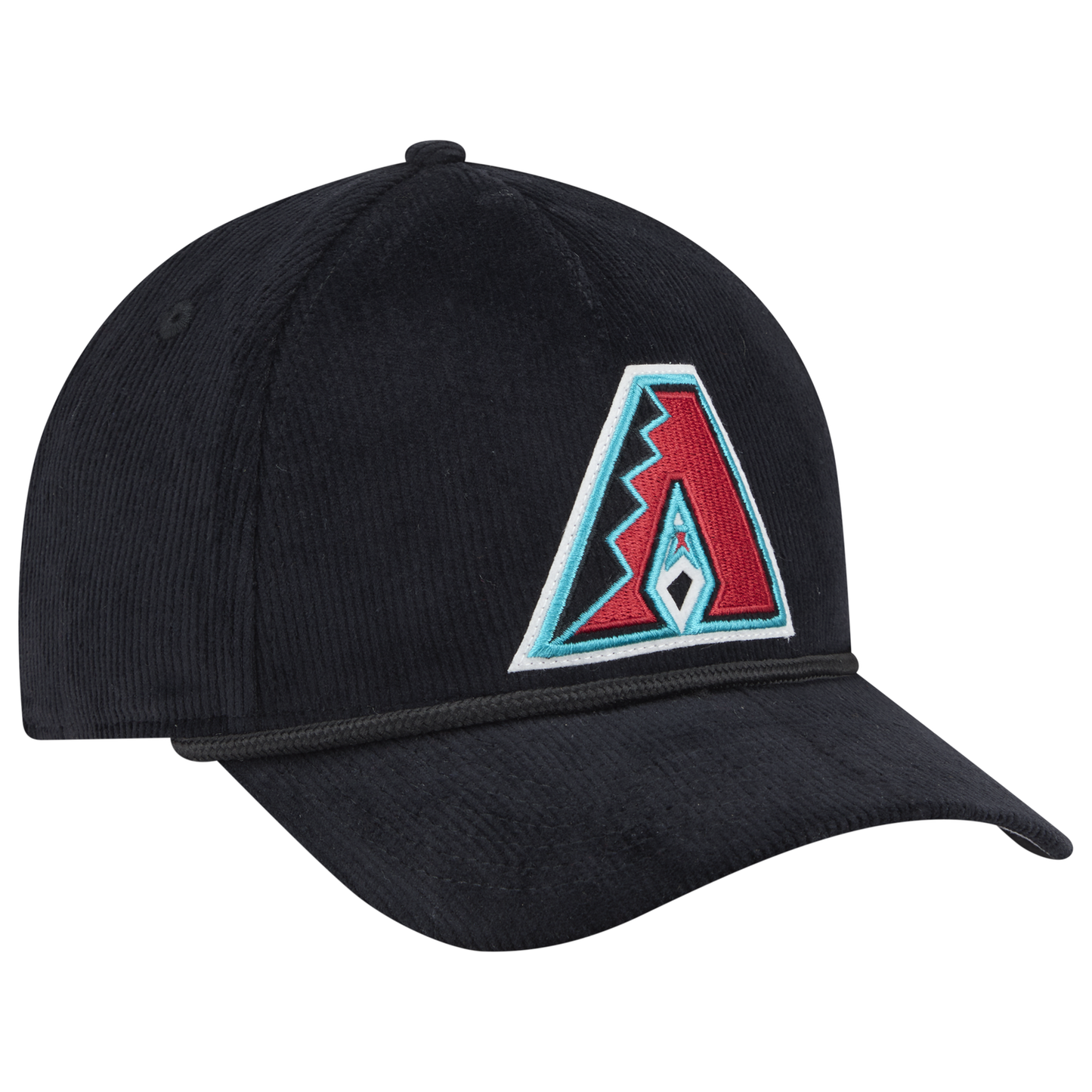 New Era Diamondbacks 9FORTY MC A-Frame Cord Cap - Men's - Black/Black