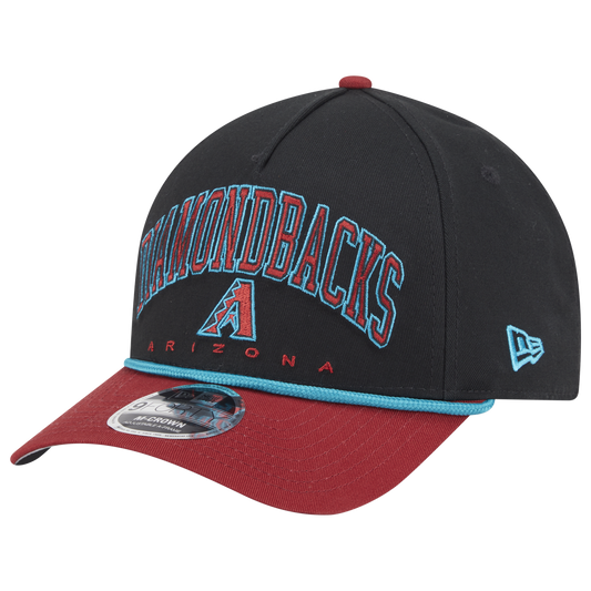 New Era Diamondbacks 9FORTY MC A-Frame Arch Cap - Men's - Black