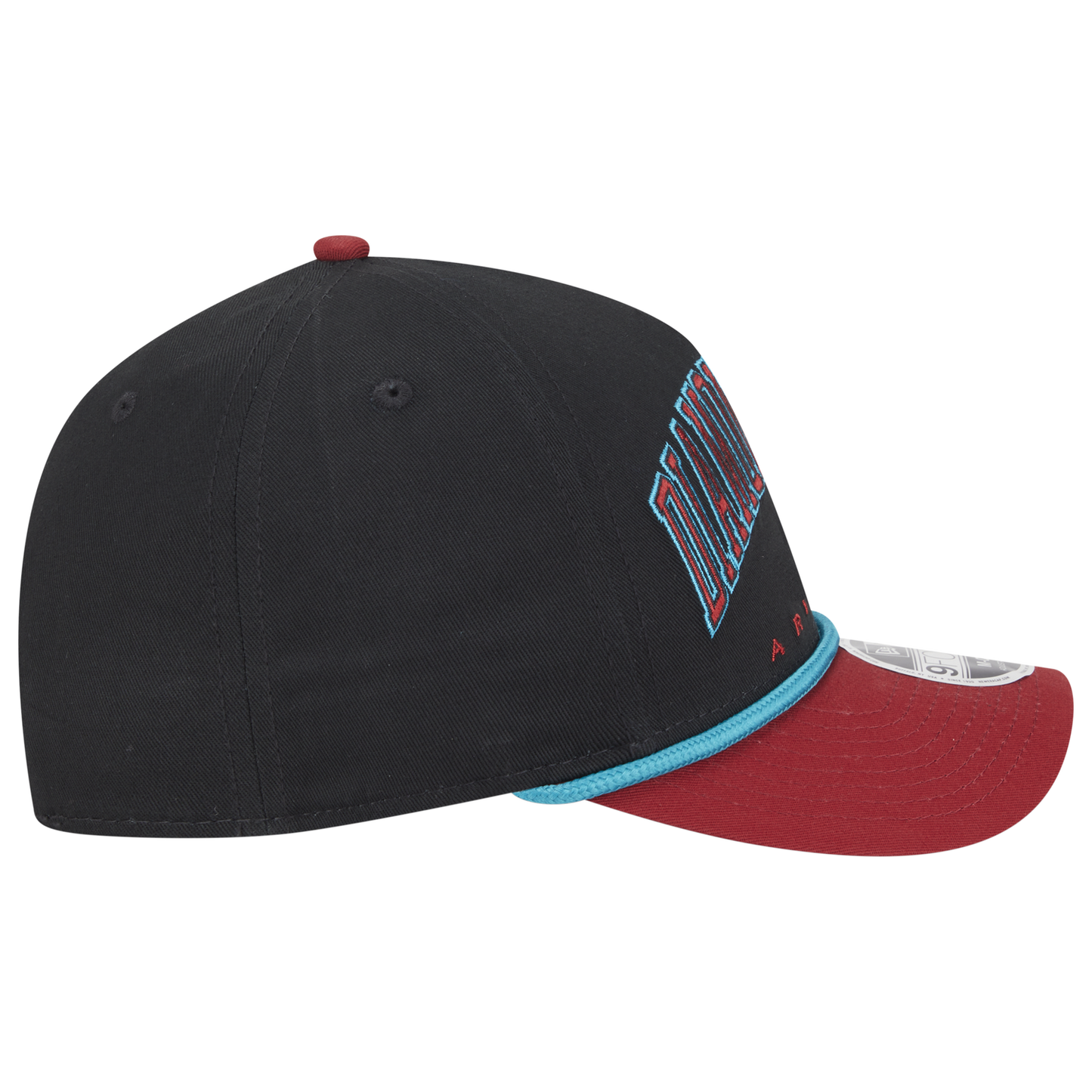 New Era Diamondbacks 9FORTY MC A-Frame Arch Cap - Men's - Black