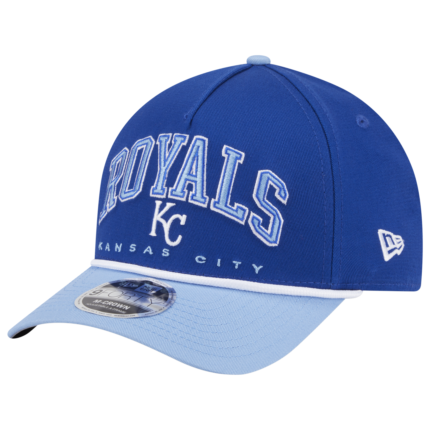 New Era Royals 9FORTY MC A-Frame Arch Cap - Men's - Blue