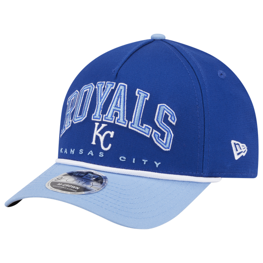 New Era Royals 9FORTY MC A-Frame Arch Cap - Men's - Blue