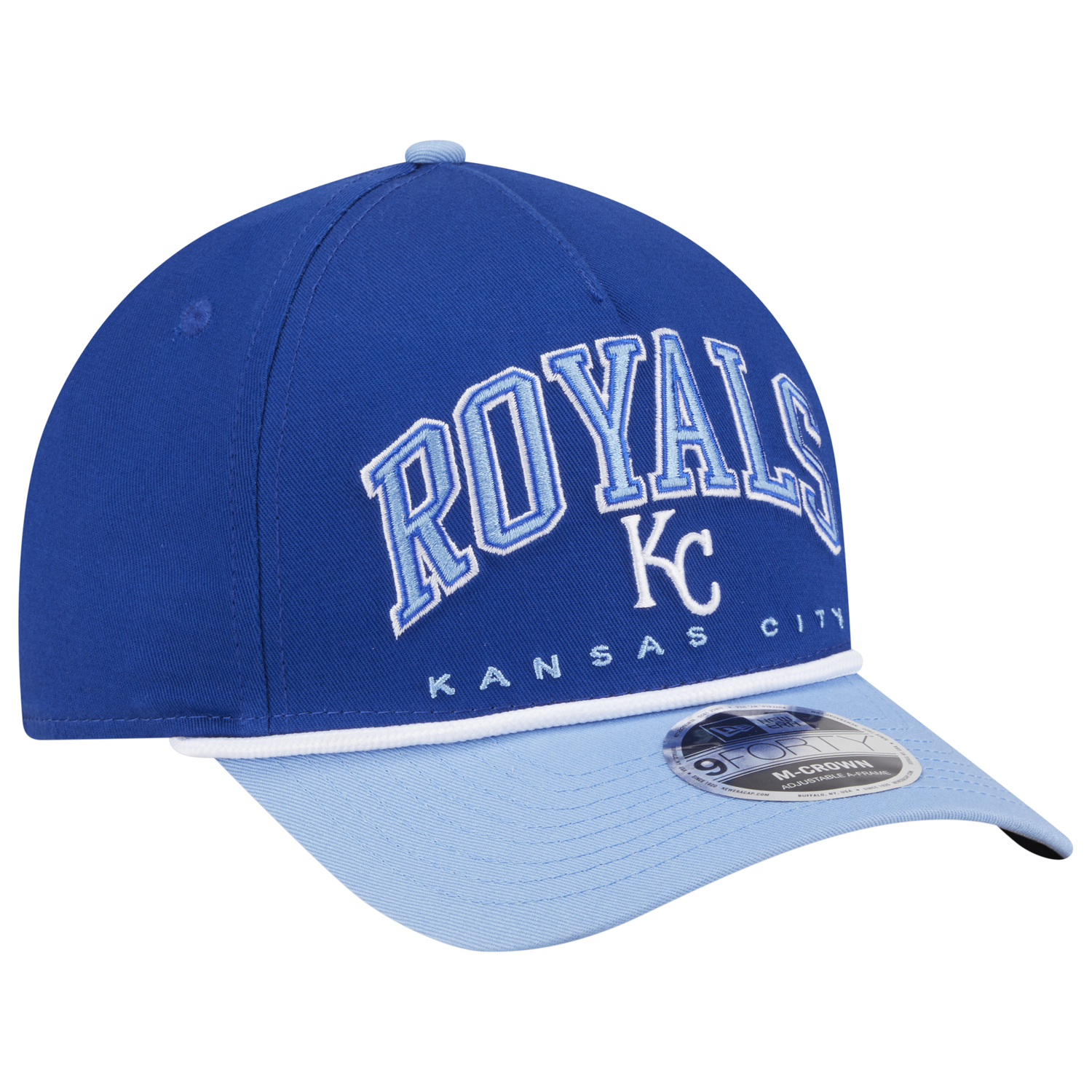 New Era Royals 9FORTY MC A-Frame Arch Cap - Men's - Blue