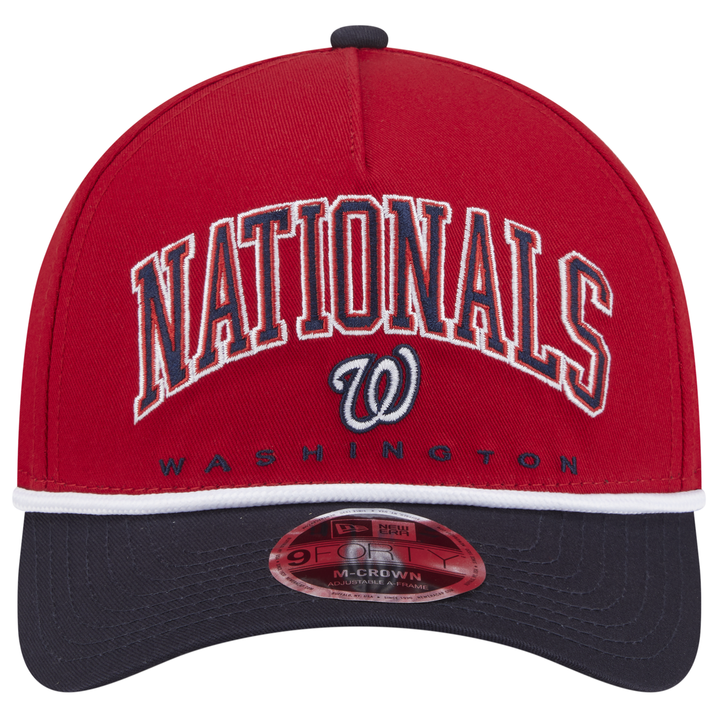 New Era Nationals 9FORTY MC A-Frame Arch Cap - Men's - Red
