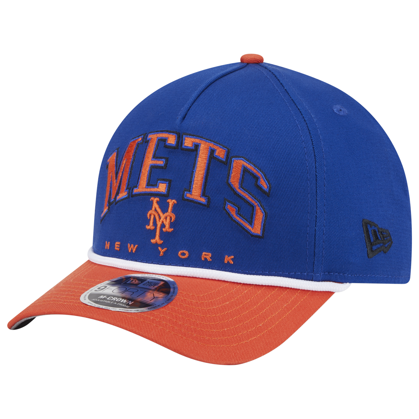 New Era Mets 9FORTY MC A-Frame Arch Cap - Men's - Blue