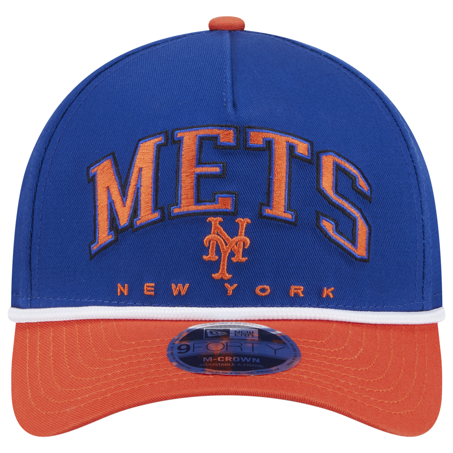 New Era Mets 9FORTY MC A-Frame Arch Cap - Men's - Blue