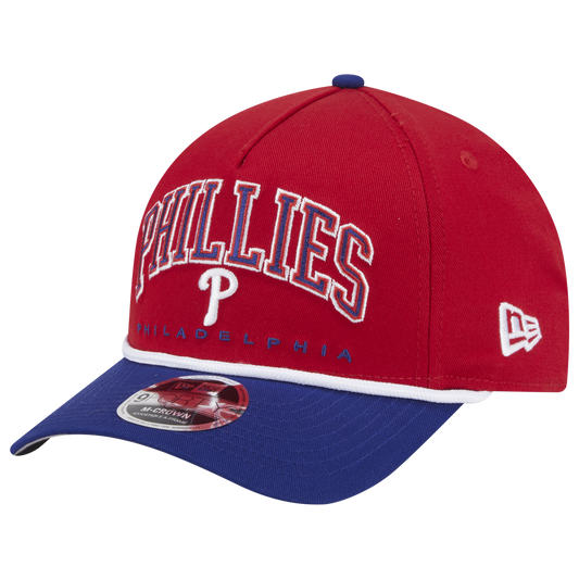 New Era Phillies 9FORTY MC A-Frame Arch Cap - Men's - Red
