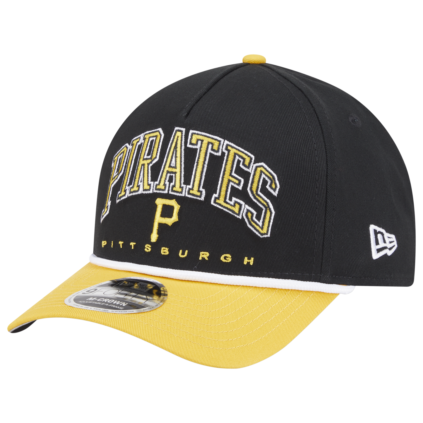 New Era Pirates 9FORTY MC A-Frame Arch Cap - Men's - Black
