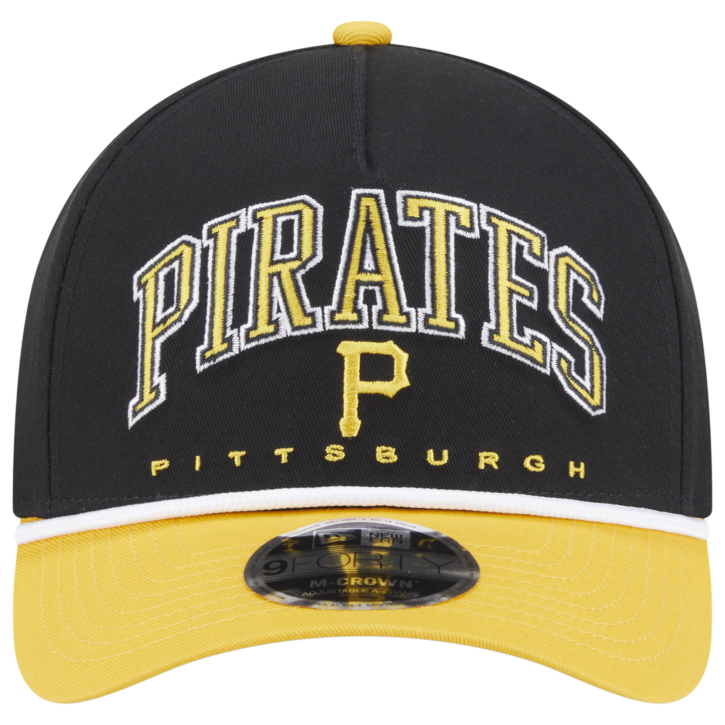 New Era Pirates 9FORTY MC A-Frame Arch Cap - Men's - Black