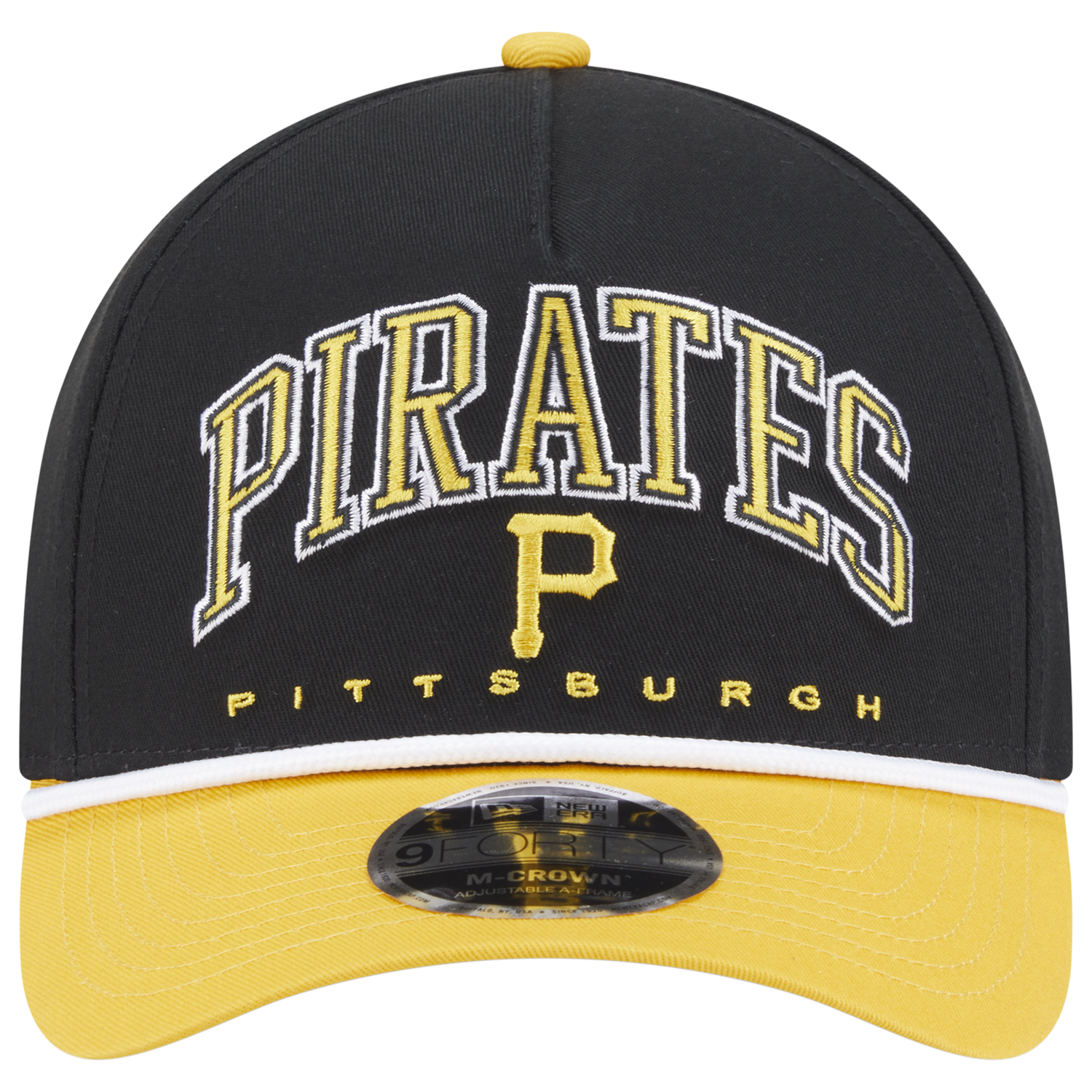 New Era Pirates 9FORTY MC A-Frame Arch Cap - Men's - Black