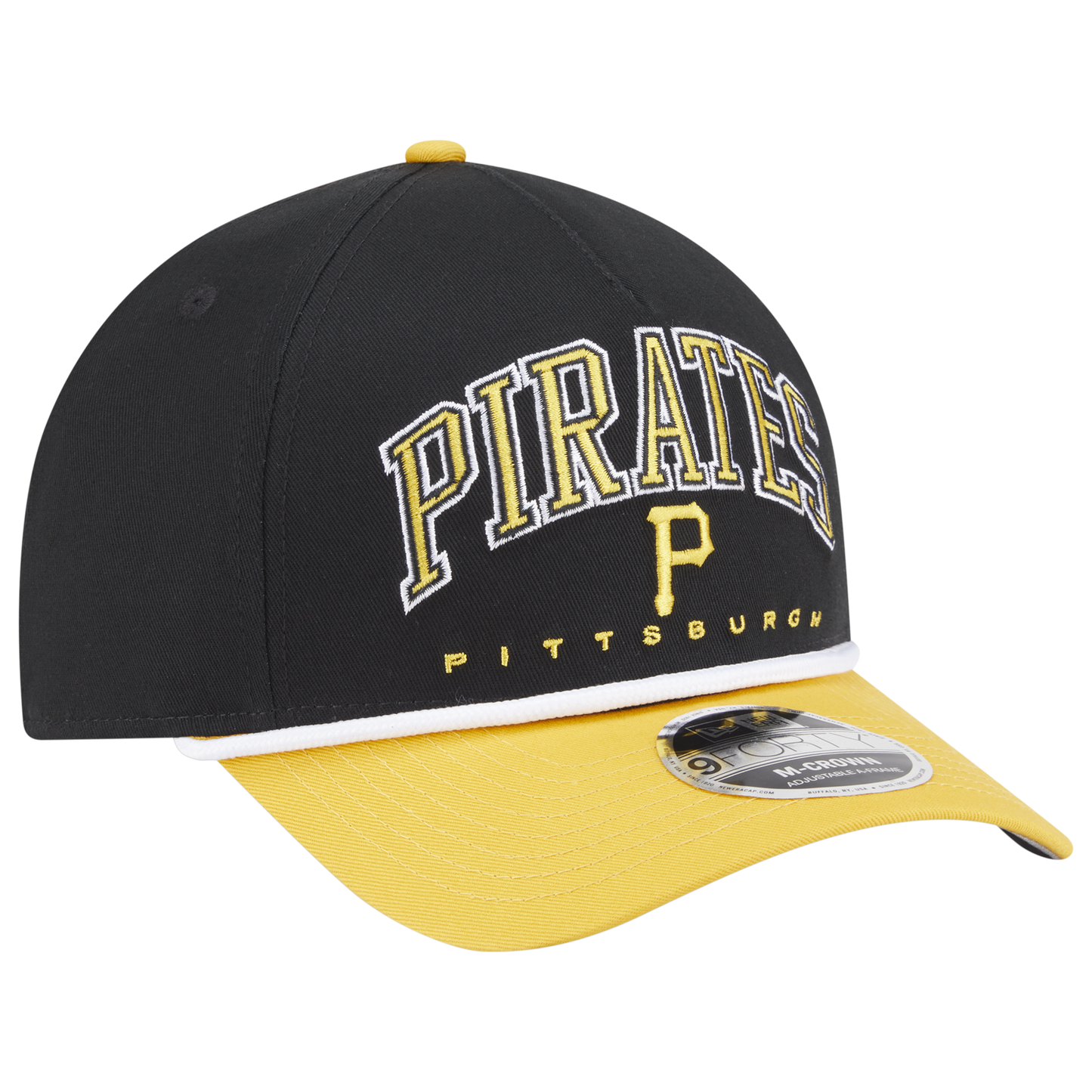 New Era Pirates 9FORTY MC A-Frame Arch Cap - Men's - Black