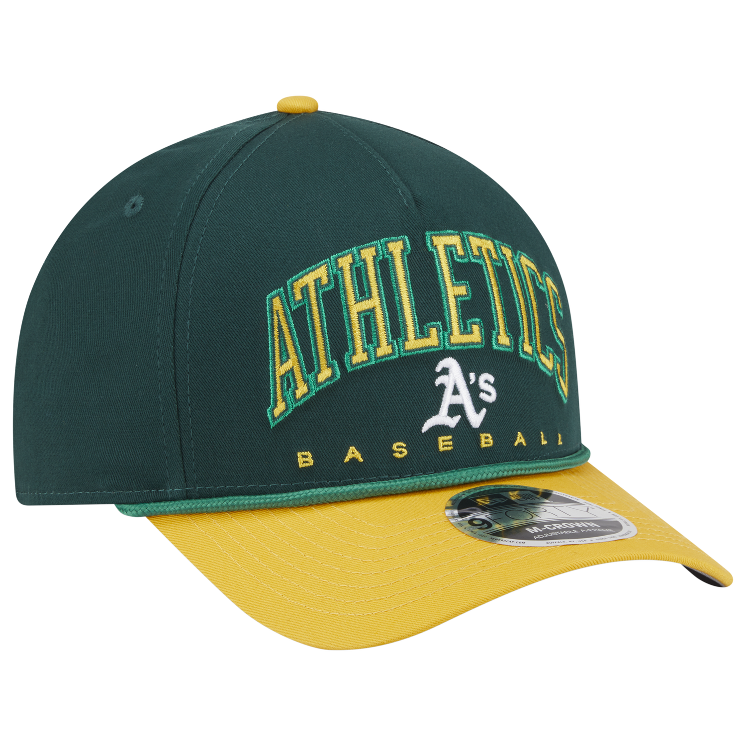 New Era A's 9FORTY MC A-Frame Arch Cap - Men's - Green