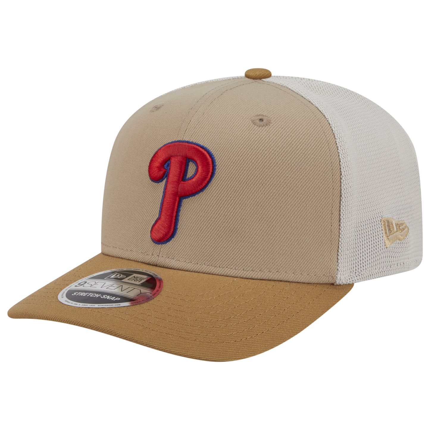 New Era Phillies 9SEVENTY SS 2T Trucker - Men's - Tan/Multi