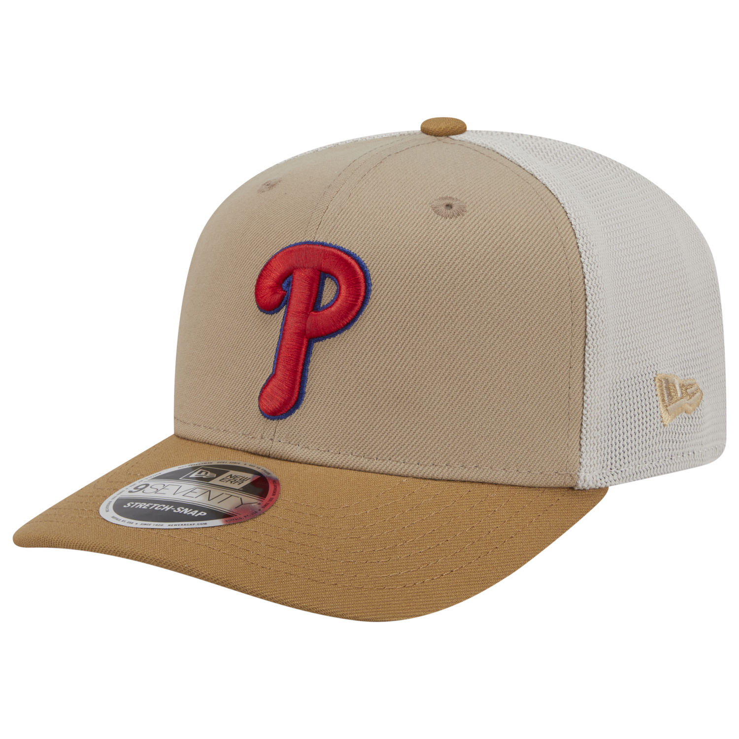 New Era Phillies 9SEVENTY SS 2T Trucker - Men's - Tan/Multi