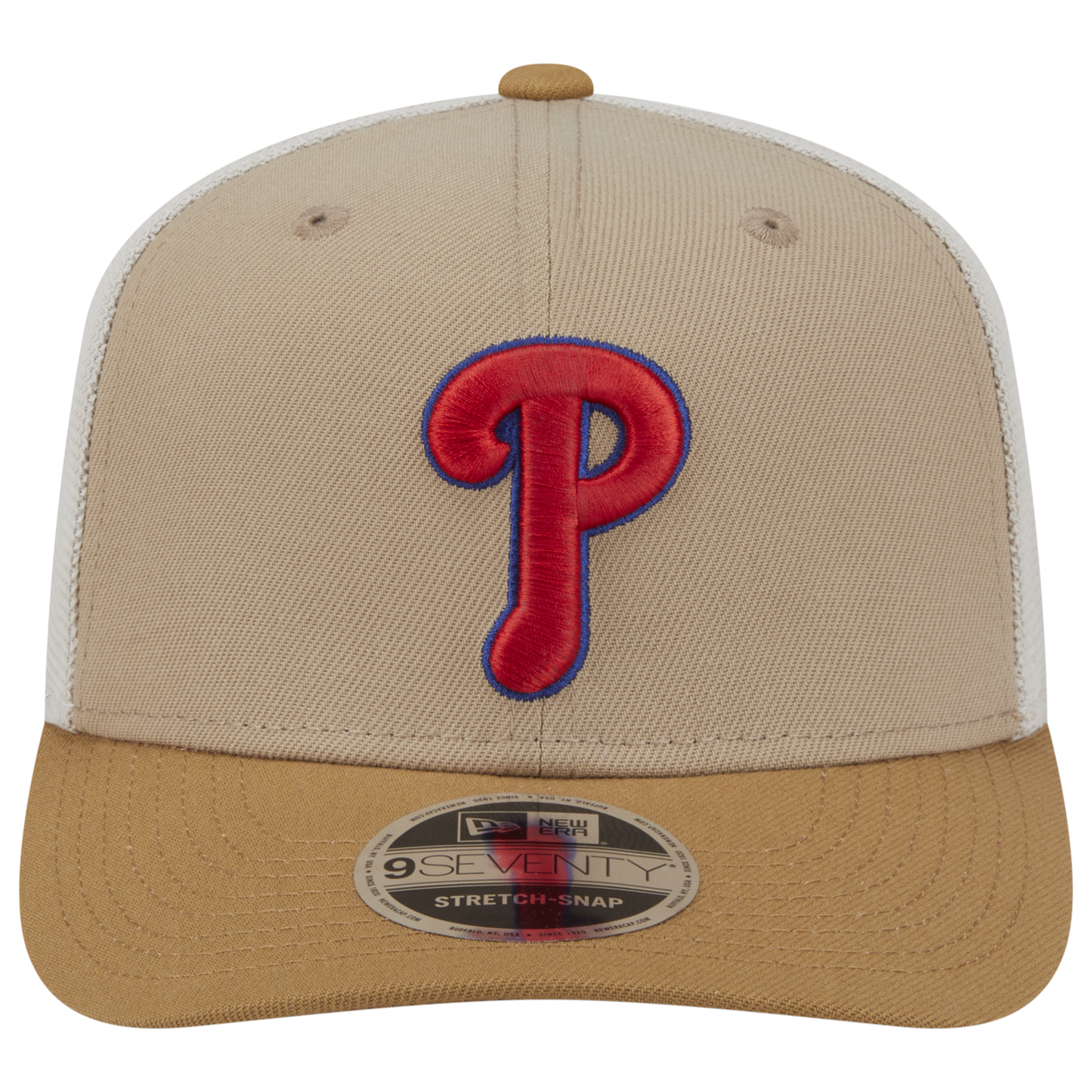 New Era Phillies 9SEVENTY SS 2T Trucker - Men's - Tan/Multi