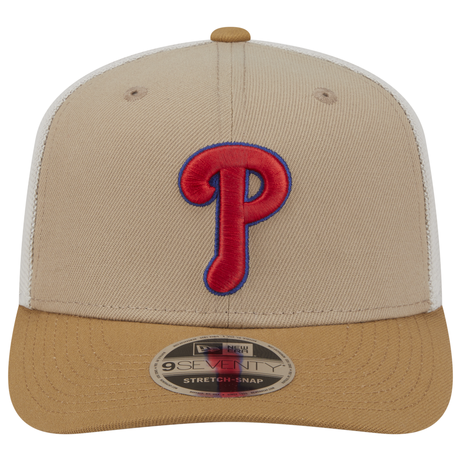 New Era Phillies 9SEVENTY SS 2T Trucker - Men's - Tan/Multi