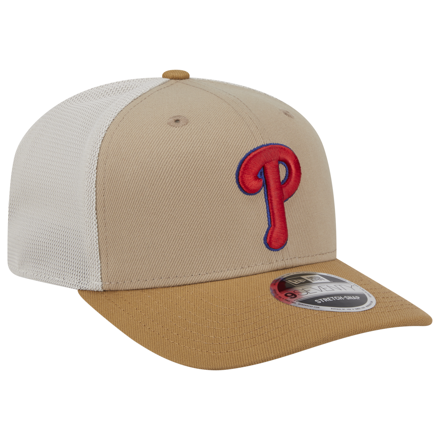 New Era Phillies 9SEVENTY SS 2T Trucker - Men's - Tan/Multi