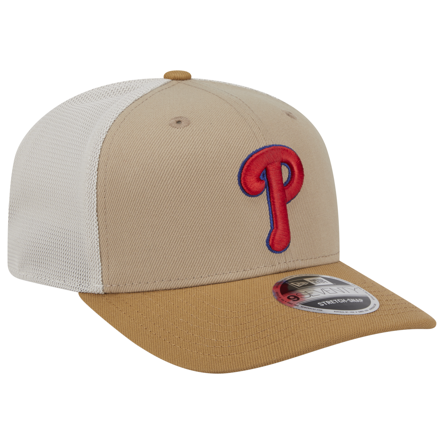 New Era Phillies 9SEVENTY SS 2T Trucker - Men's - Tan/Multi