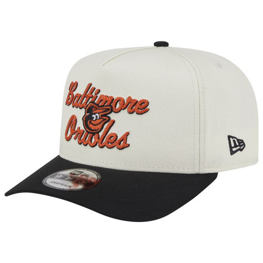 New Era Orioles 9FIFTY A-Frame Chainstitch Cap - Men's - Tan/Multi