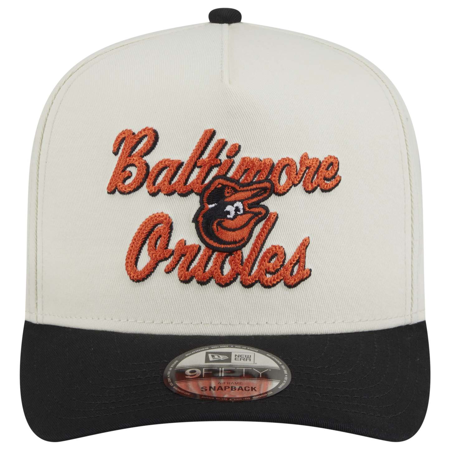 New Era Orioles 9FIFTY A-Frame Chainstitch Cap - Men's - Tan/Multi