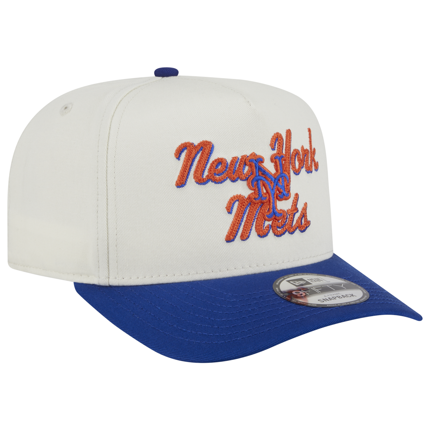 New Era Mets 9FIFTY A-Frame Chainstitch Cap - Men's - Tan/Multi