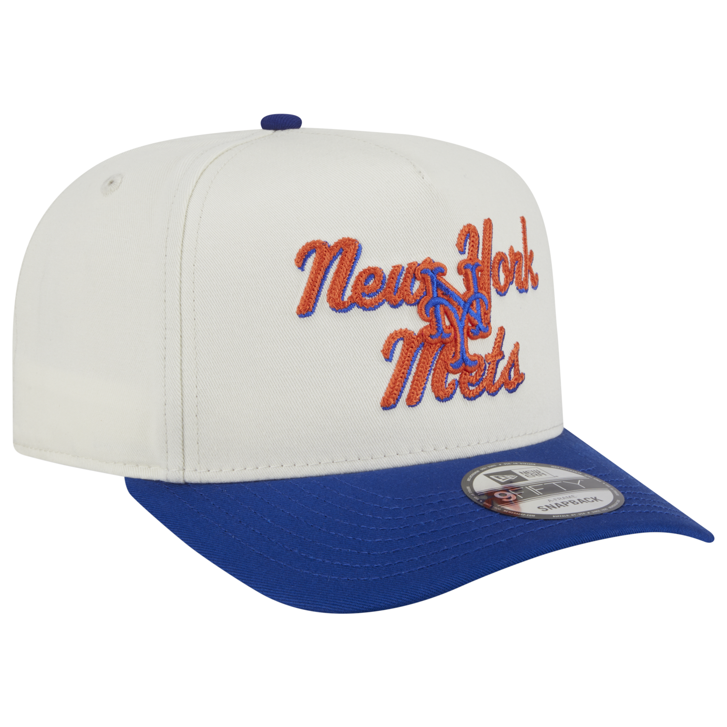 New Era Mets 9FIFTY A-Frame Chainstitch Cap - Men's - Tan/Multi