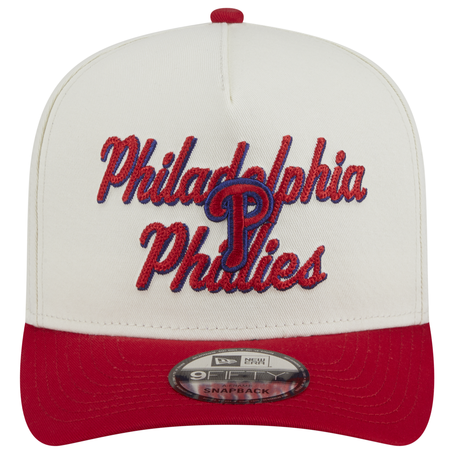 New Era Phillies 9FIFTY A-Frame Chainstitch Cap - Men's - Multi/Tan