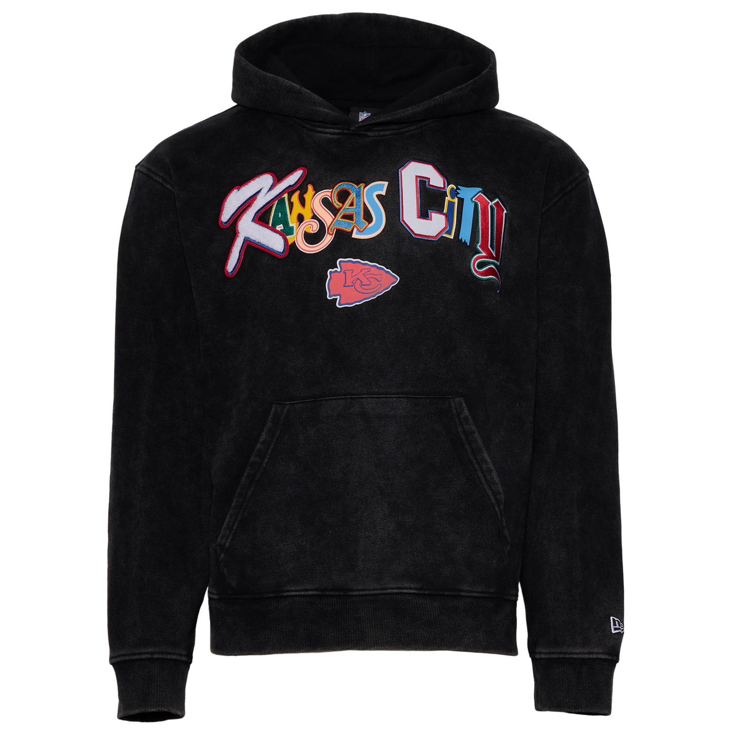 New Era Chiefs 3067 Pullover Hoodie - Men's - Black/Multi