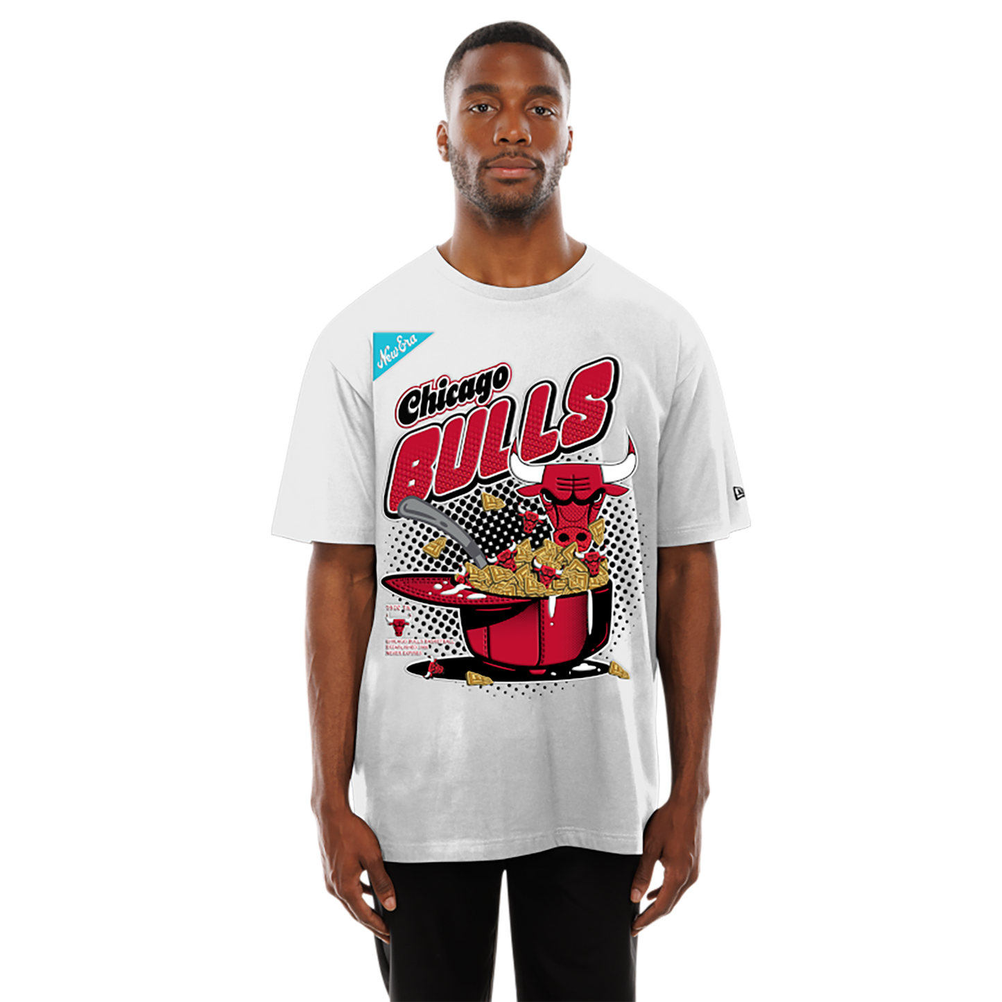 New Era Bulls 2775 Short Sleeve T-Shirt - Men's - White/Multi