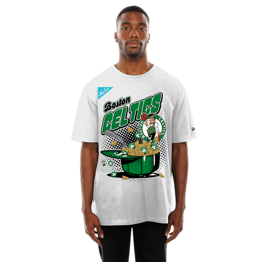 New Era Celtics 2775 Short Sleeve T-Shirt - Men's - White/Multi