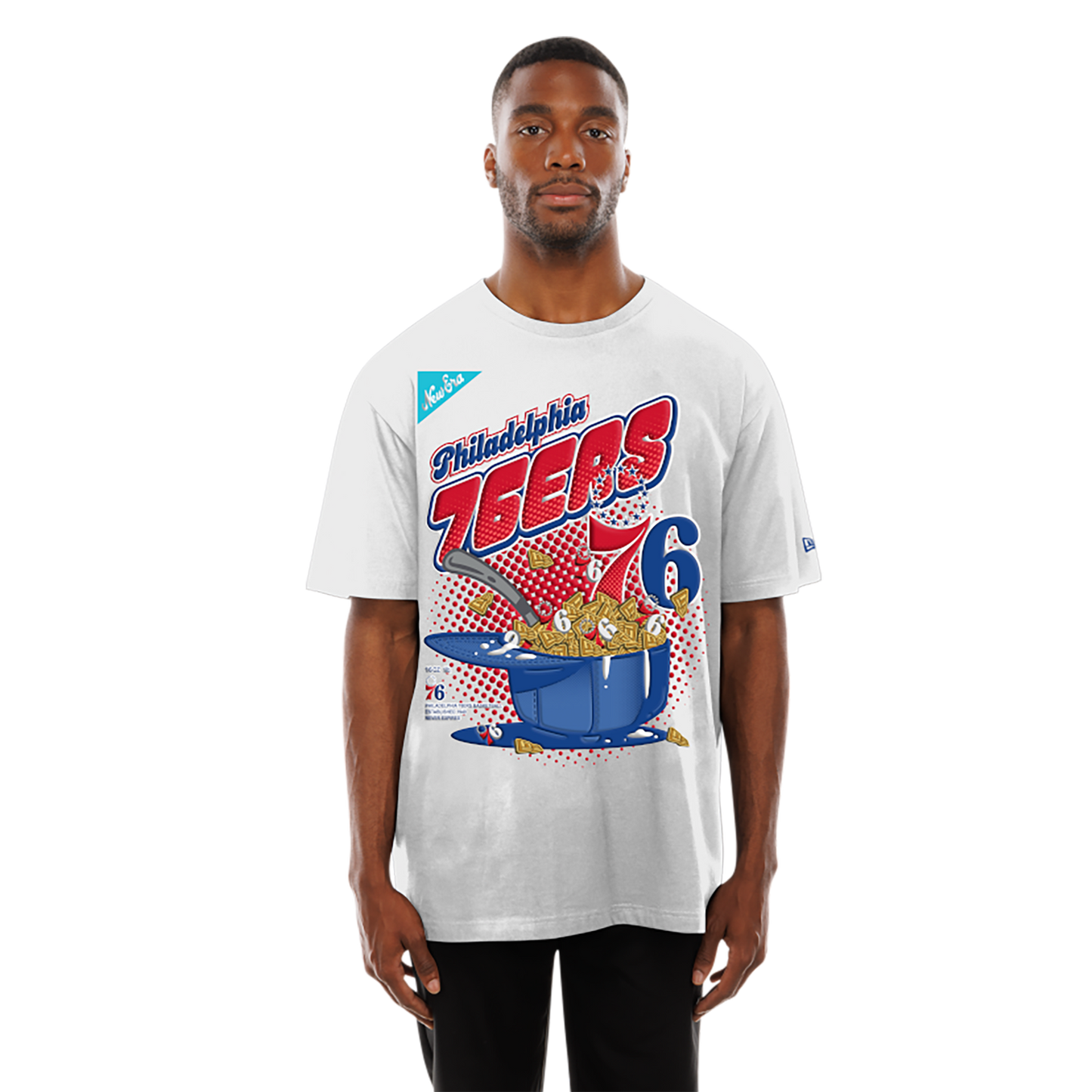 New Era 76ers 2775 Short Sleeve T-Shirt - Men's - White/Multi