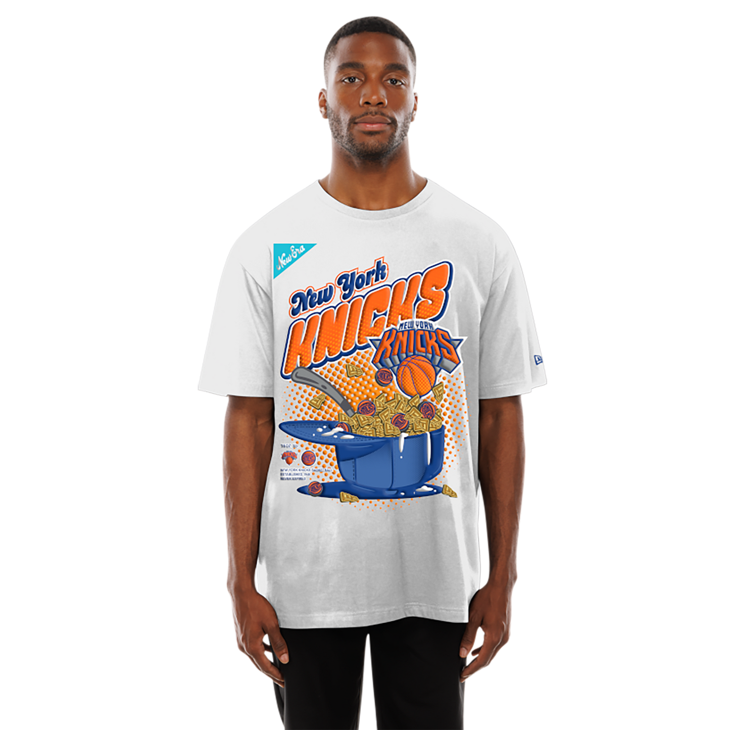 New Era Knicks 2775 Short Sleeve T-Shirt - Men's - White/Multi