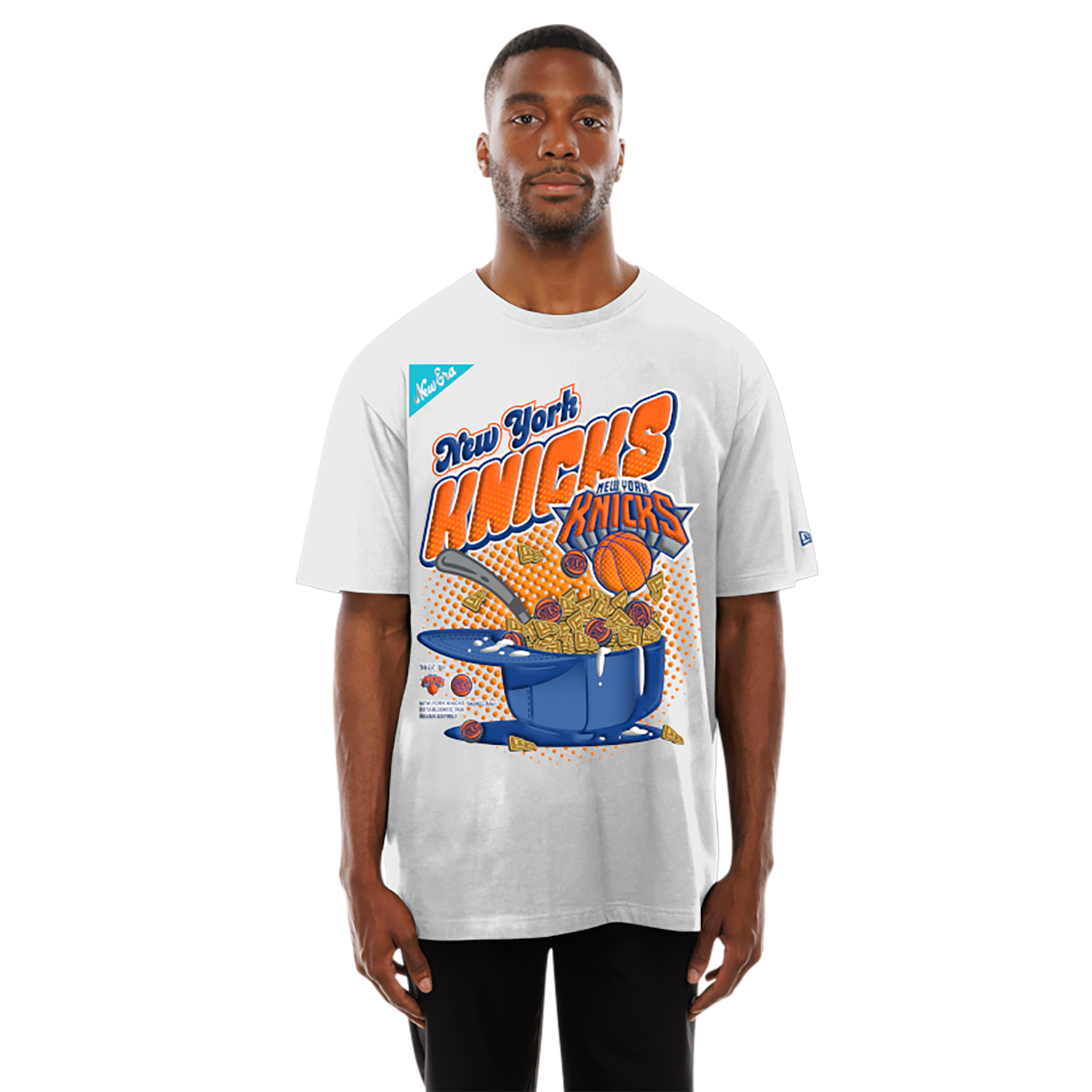 New Era Knicks 2775 Short Sleeve T-Shirt - Men's - White/Multi