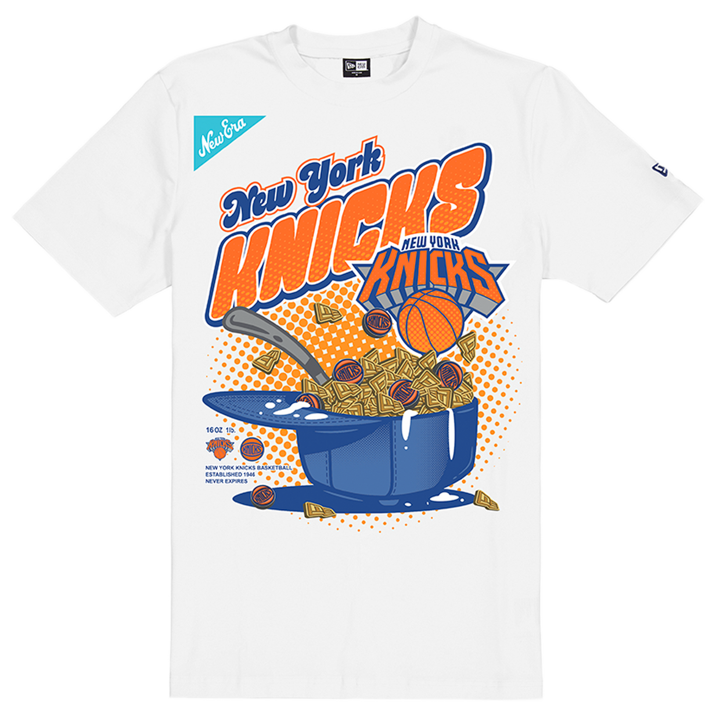 New Era Knicks 2775 Short Sleeve T-Shirt - Men's - White/Multi