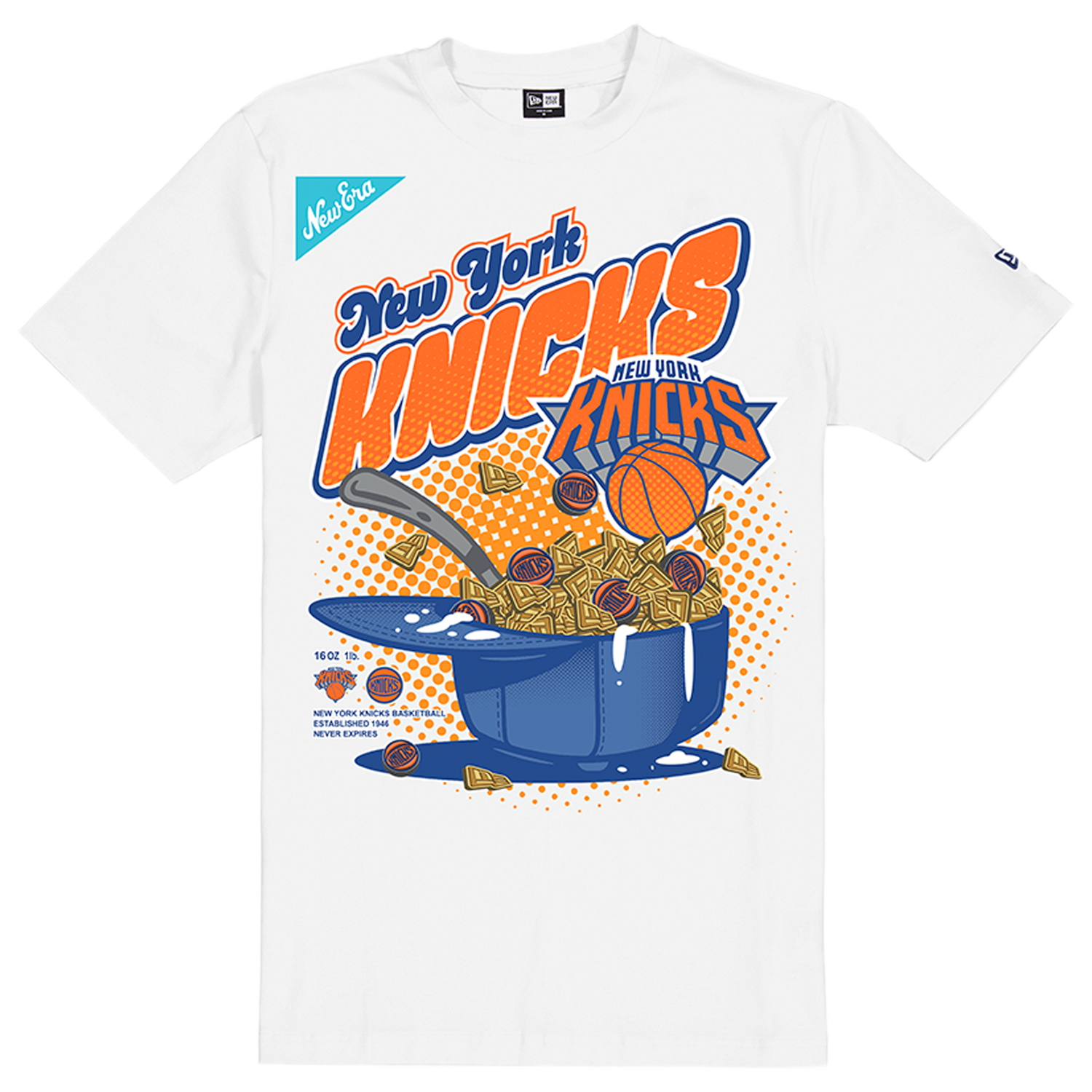 New Era Knicks 2775 Short Sleeve T-Shirt - Men's - White/Multi