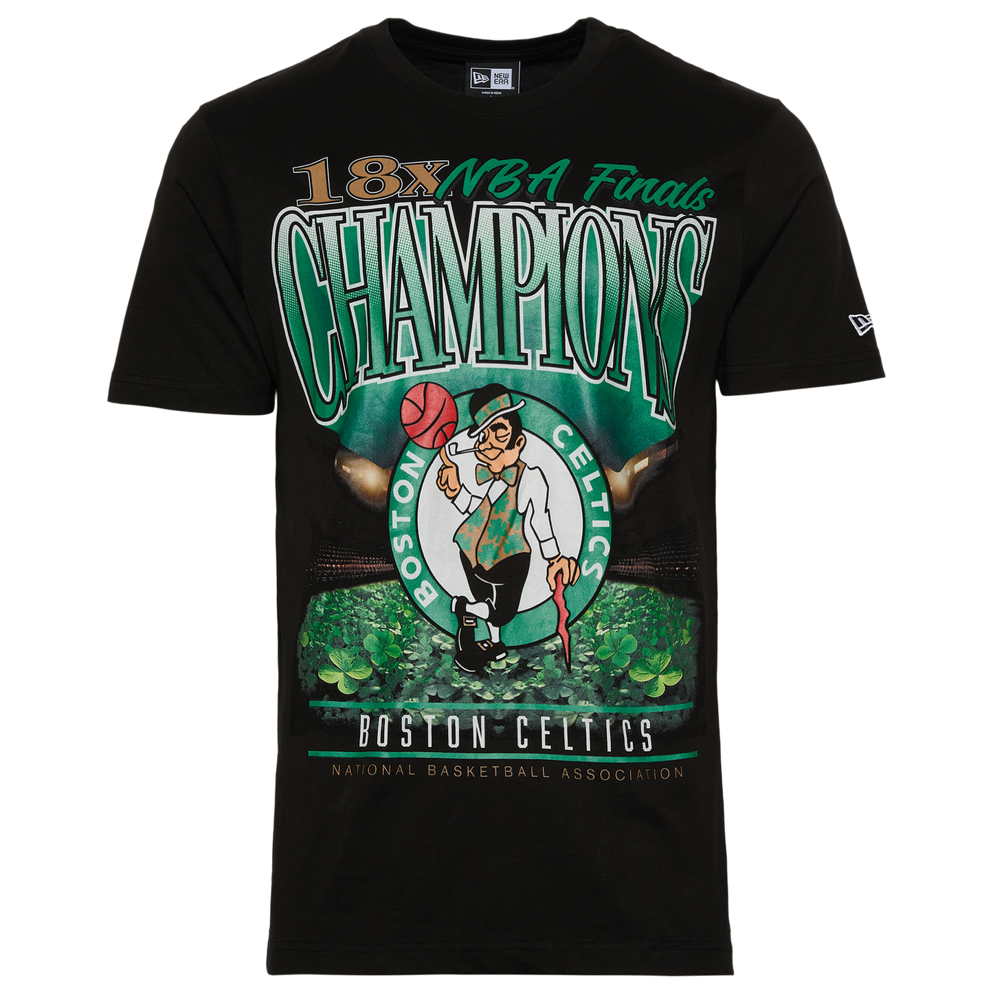 New Era Celtics Oversize T-Shirt - Men's - Black/Multi